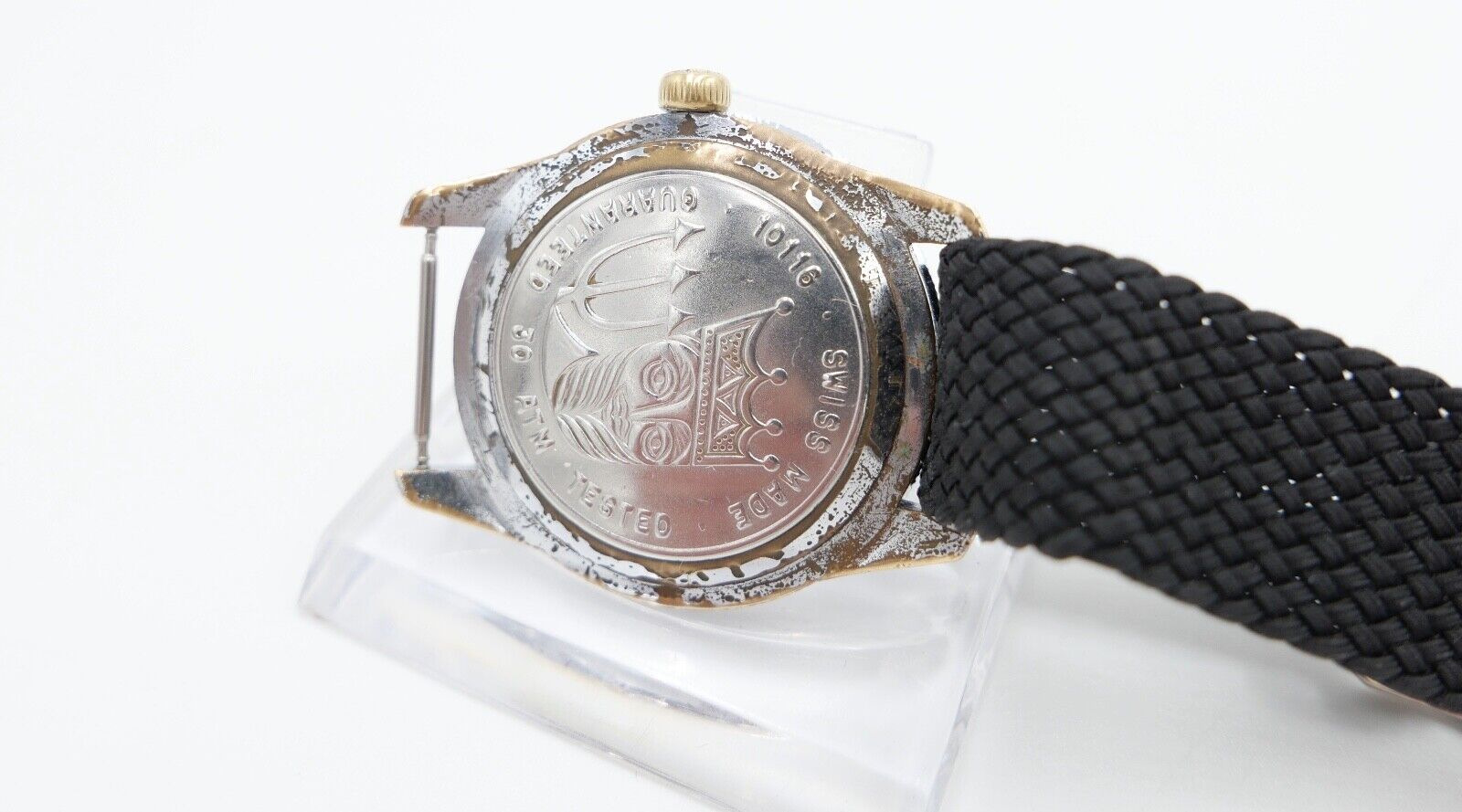 RAR 60er BULER Beryllium Balance Jemaflex DIVER Taucher Ø 36 mm neues Armband - Antikhandel-Stuttgart