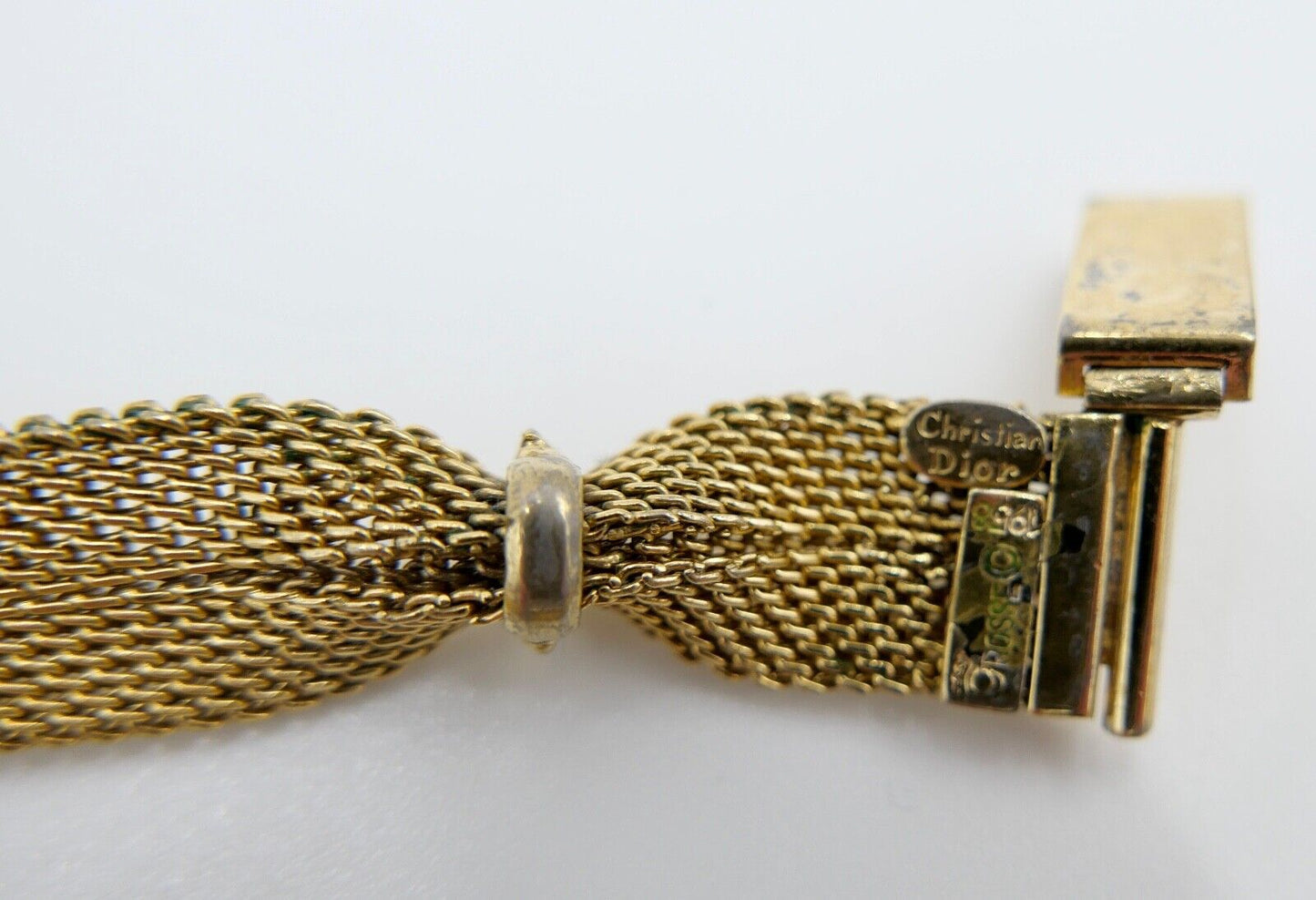 1958 Designer Damen Collier / Kette vergoldet GROSSE für DIOR 39cm - Antikhandel-Stuttgart