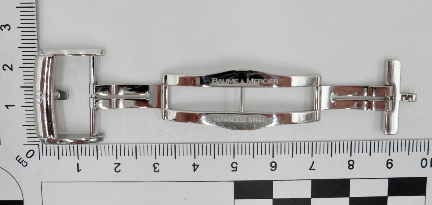 Baume & Mercier Stahl Armband Faltschließe Edelstahl 20mm Schließe - Antikhandel-Stuttgart