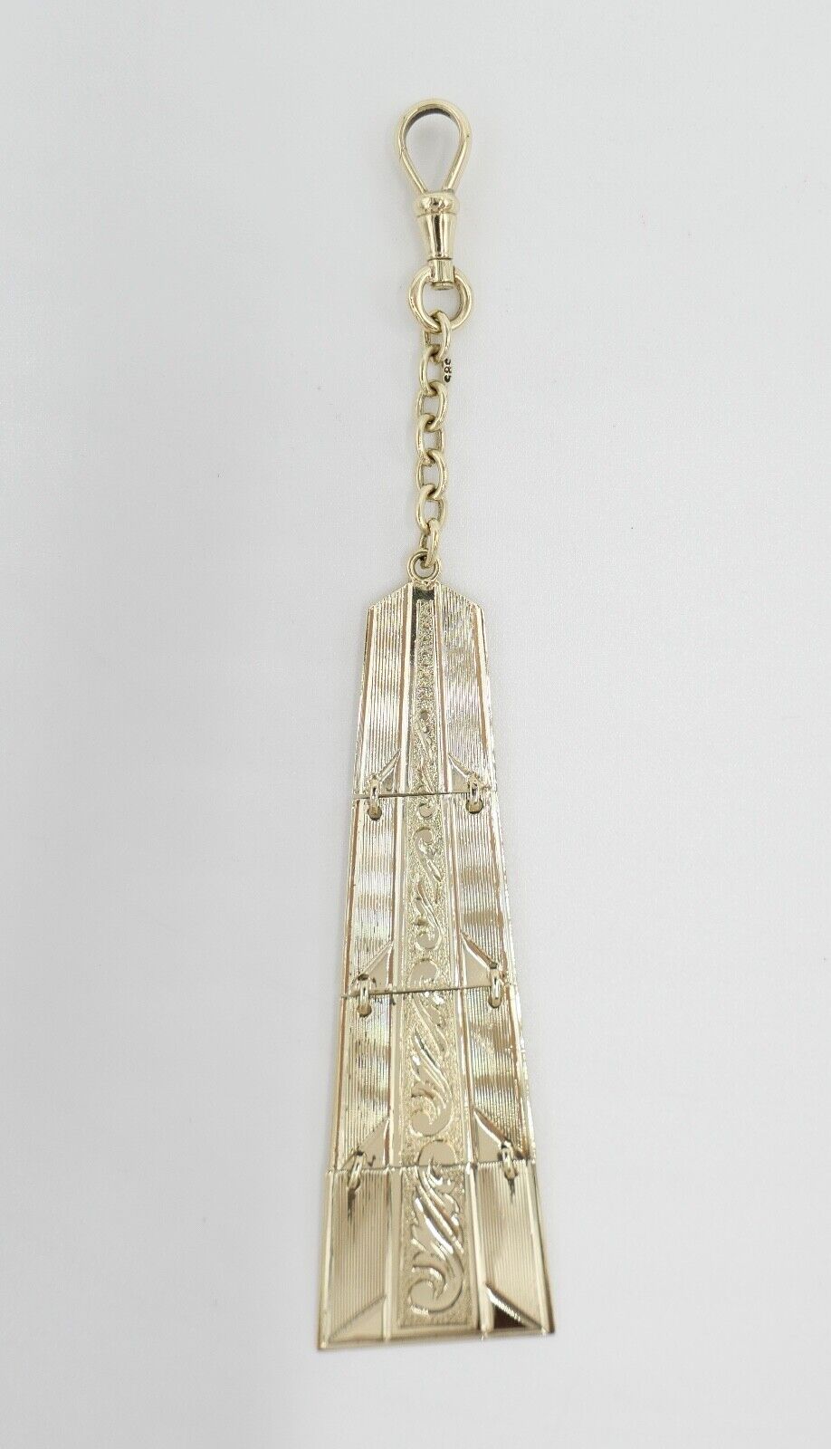 Jugendstil um 1900 antike Uhrenkette für Taschenuhr 585 / 14K Gold - Antikhandel-Stuttgart