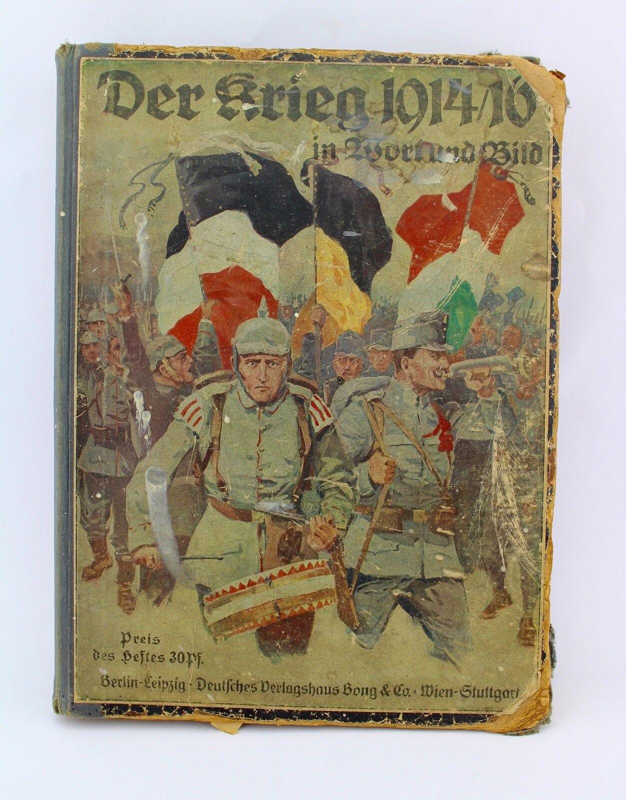 " Der Krieg " in Wort und Bild 1914-1916 Verlagshaus Bong & Co Militaria Buch - Antikhandel-Stuttgart