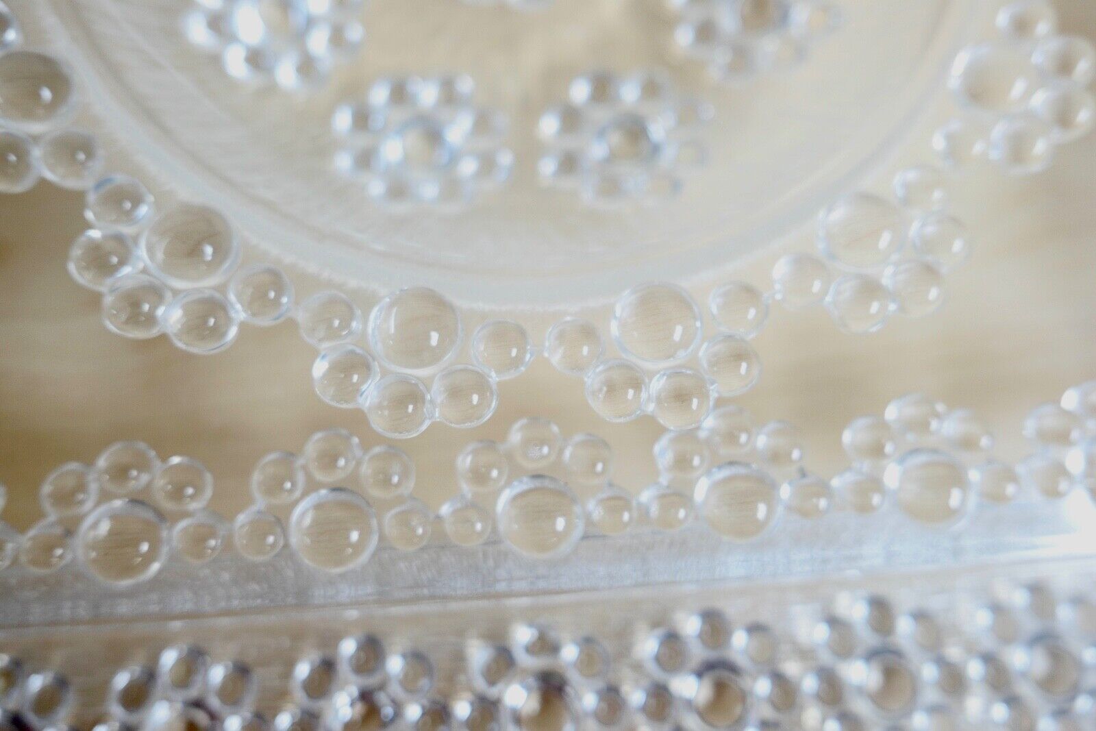 Großes BEYER Bleikristall Set Service Schalen Platte Perlen Motiv 20 Teile - Antikhandel-Stuttgart