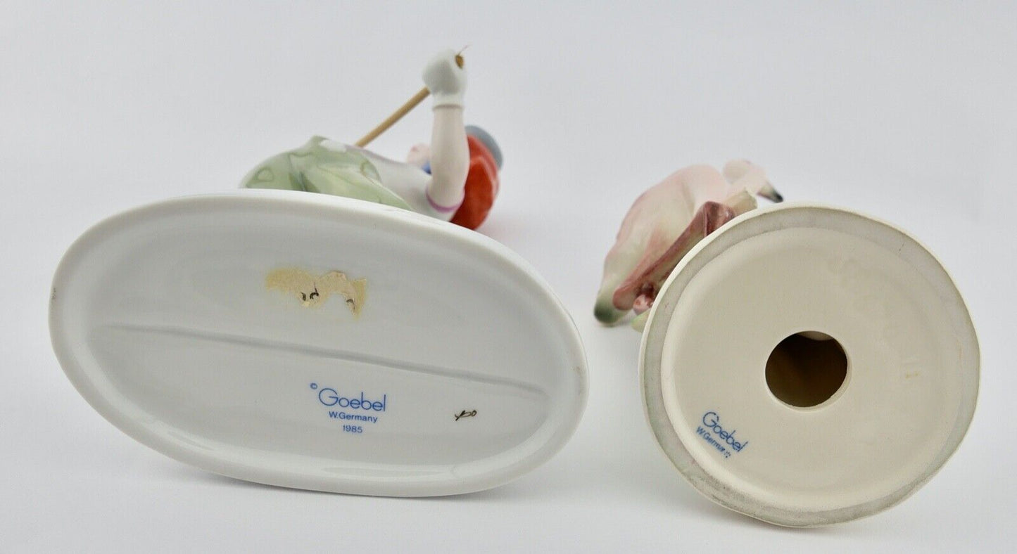 2x Goebel Porzellan Figuren Mod. 38674-18 Flamingos A. Ruiz Clown - Antikhandel-Stuttgart