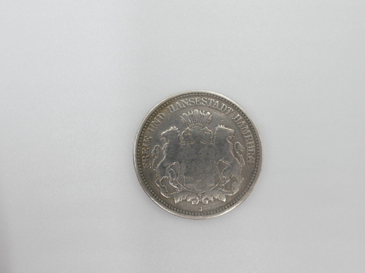 2 Mark Freie Hansestadt HAMBURG Stadtwappen 1876 J.61 Jäger - Antikhandel-Stuttgart