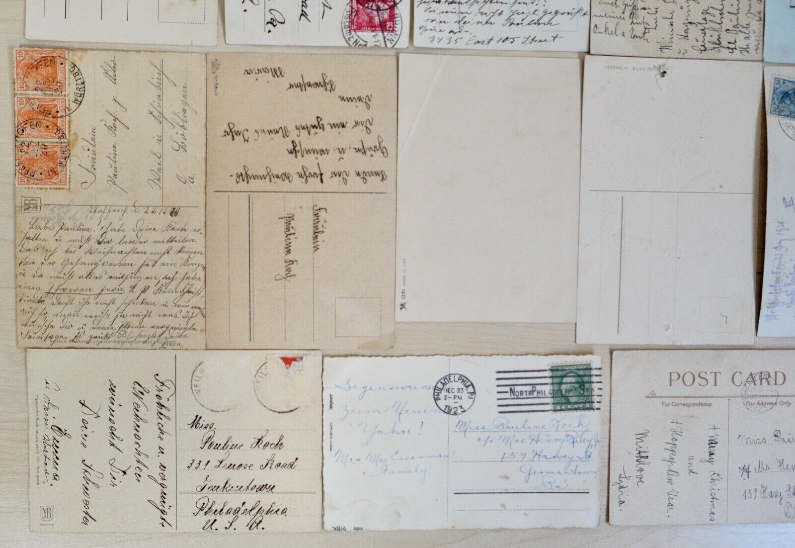 antike Ansichtskarten Postkarten Briefmarken WEIHNACHTEN CHRISTMAS dt. Reich USA - Antikhandel-Stuttgart