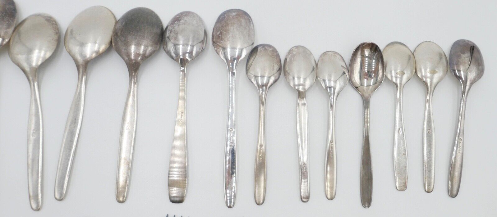 27 Teile Posten Berndorf Besteck diverse Modelle 90er Silber Löffel Gabel Messer - Antikhandel-Stuttgart