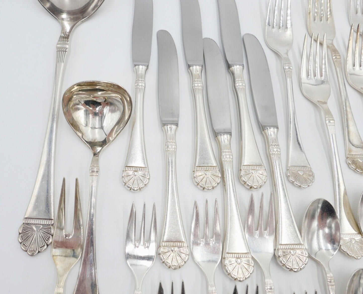 36 Tlg 100 FÜRST FÜROSIL 18/8 Besteck Set Gabel Löffel Messer 100er versilbert - Antikhandel-Stuttgart