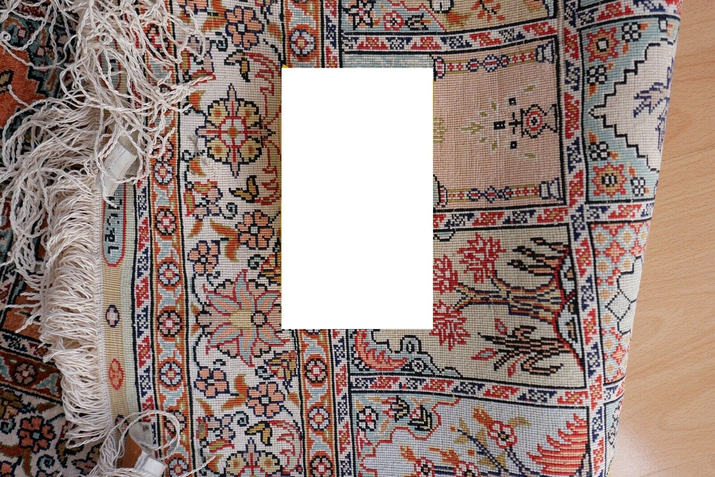 Ghom Orientteppich Perserteppich Seide Handgeknüpft 127x78 cm Knoten Silk - Antikhandel-Stuttgart