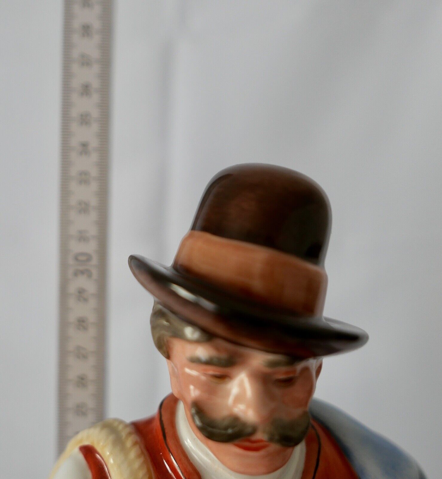 Porzellan Figur Herend Ungarn Bauer Schaf Hirte mit Stock 33 cm Modell Nr. 5441 - Antikhandel-Stuttgart