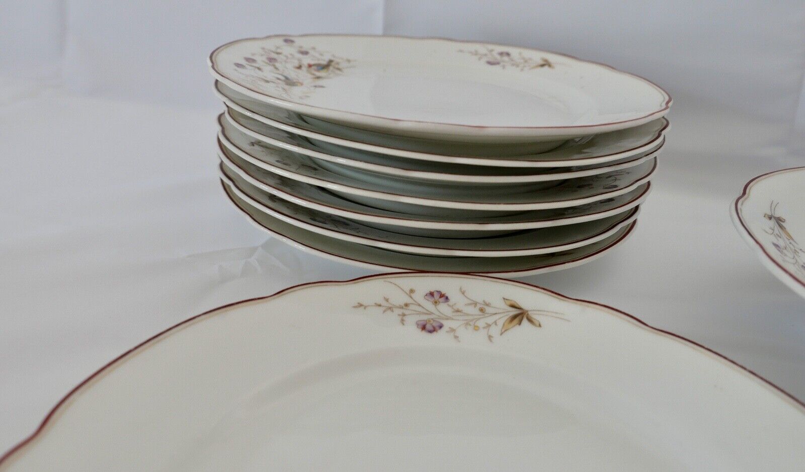 Antikes Jugendstil Friedrich Kaestner Kästner Porzellan 1884-1932 VEILCHEN - Antikhandel-Stuttgart