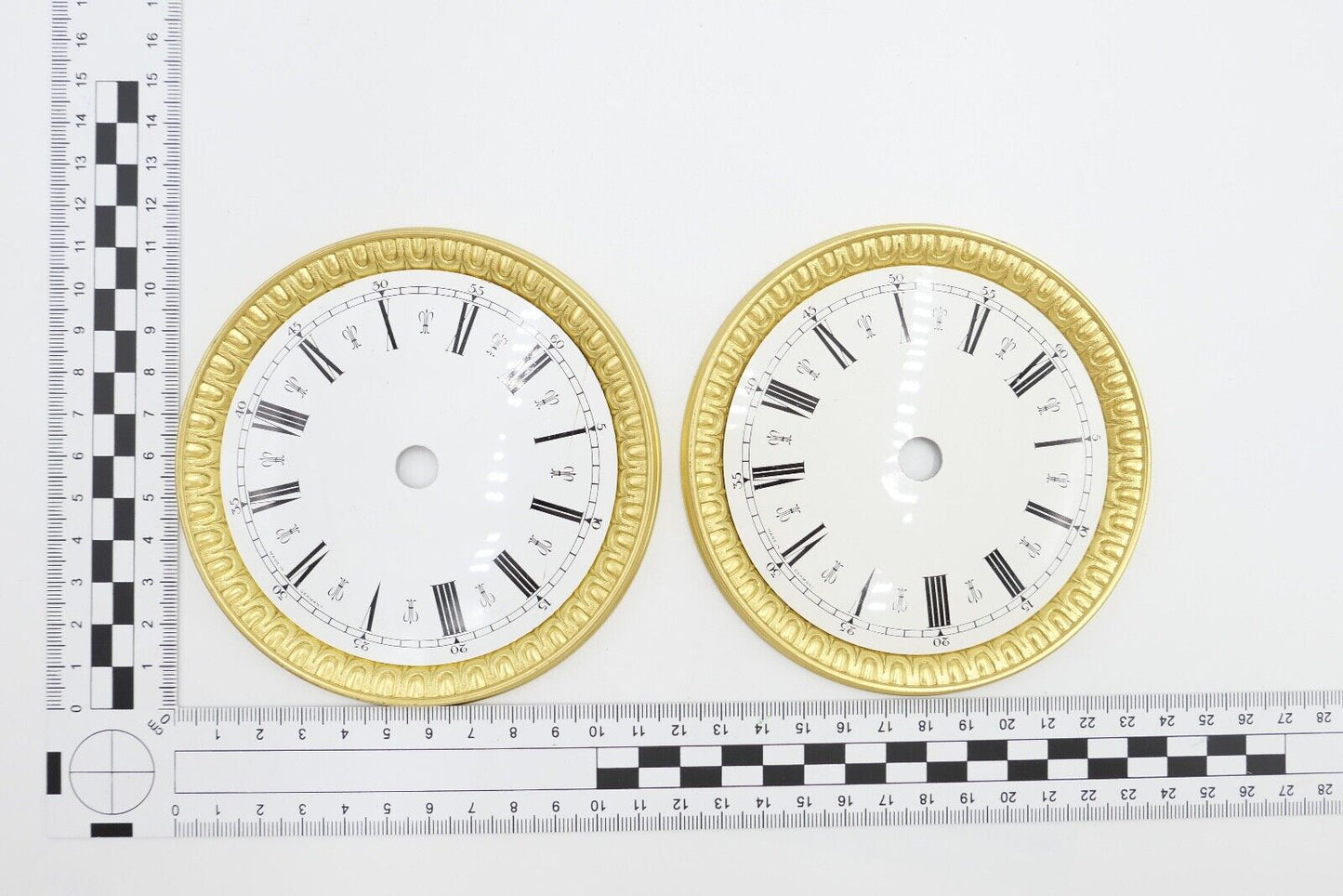 NEU Posten Uhrmacherauflösung Zifferblatt Ersatzteile Aluminium Messing Kaminuhr - Antikhandel-Stuttgart