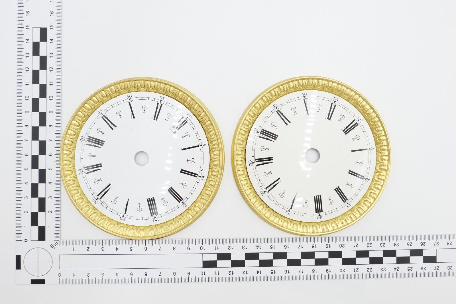 NEU Posten Uhrmacherauflösung Zifferblatt Ersatzteile Aluminium Messing Kaminuhr - Antikhandel-Stuttgart