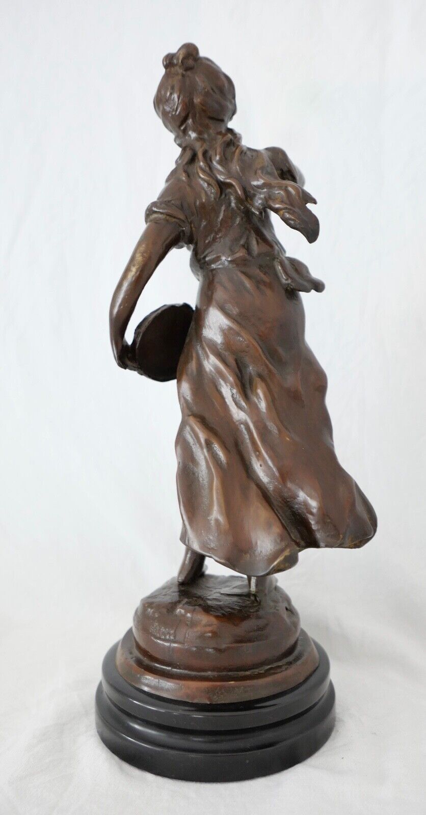 Antike Bronze Figur Skulptur " L & F Moreau " 37 cm um 1900 - Antikhandel-Stuttgart