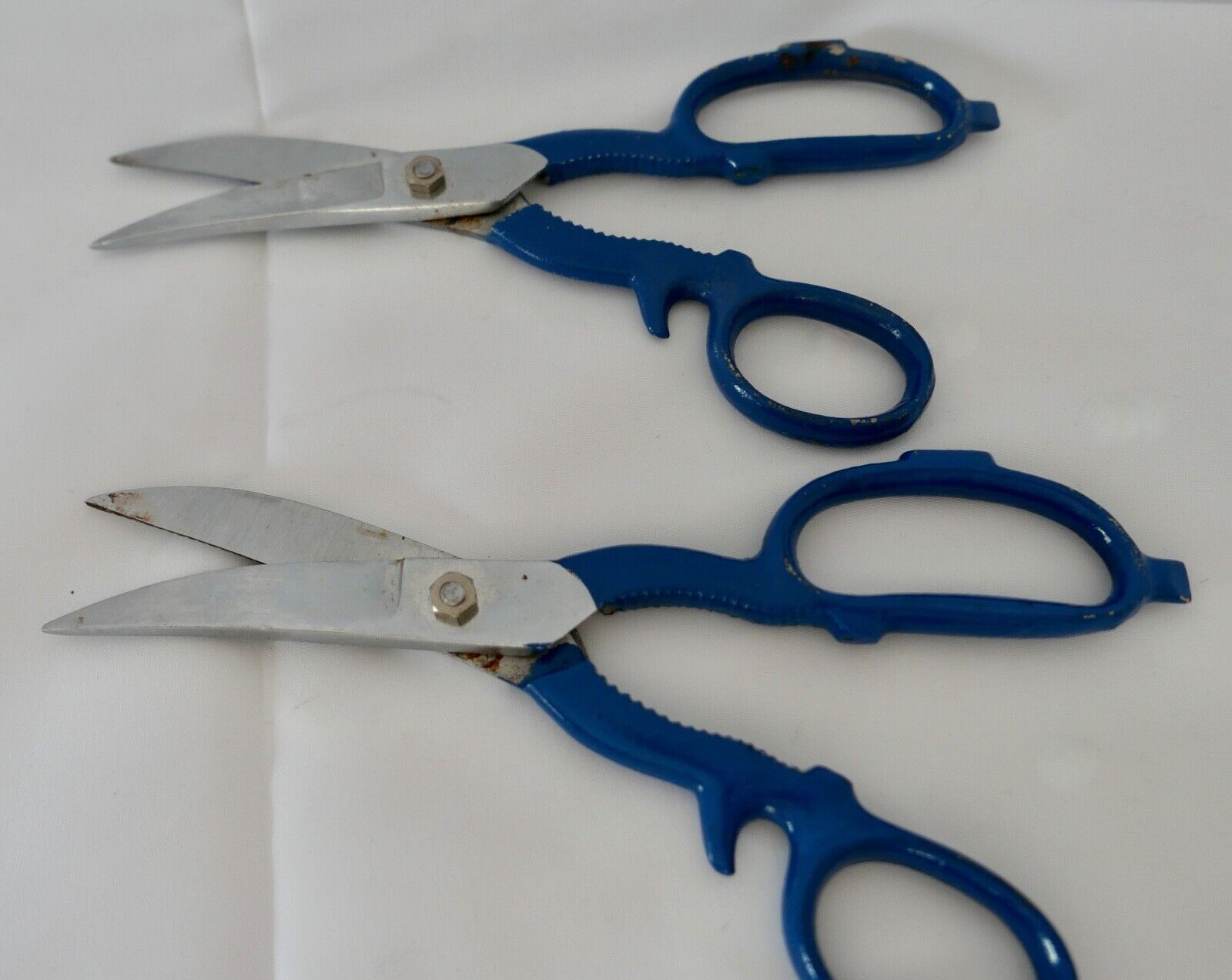 2x Alte Haushaltsschere Küchen Schere Blau Vintage 70er Jahre NEU / Unbenutzt - Antikhandel-Stuttgart