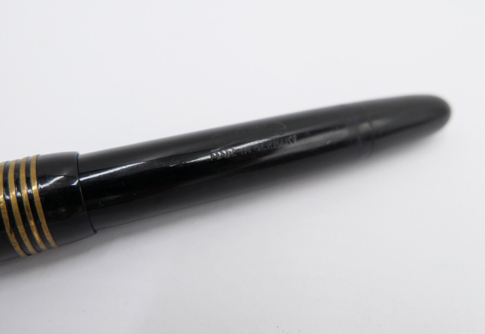 Vintage Füllfederhalter Füller REFORM schwarz Gold 14Ct / 585 Gold Feder 54 - Antikhandel-Stuttgart