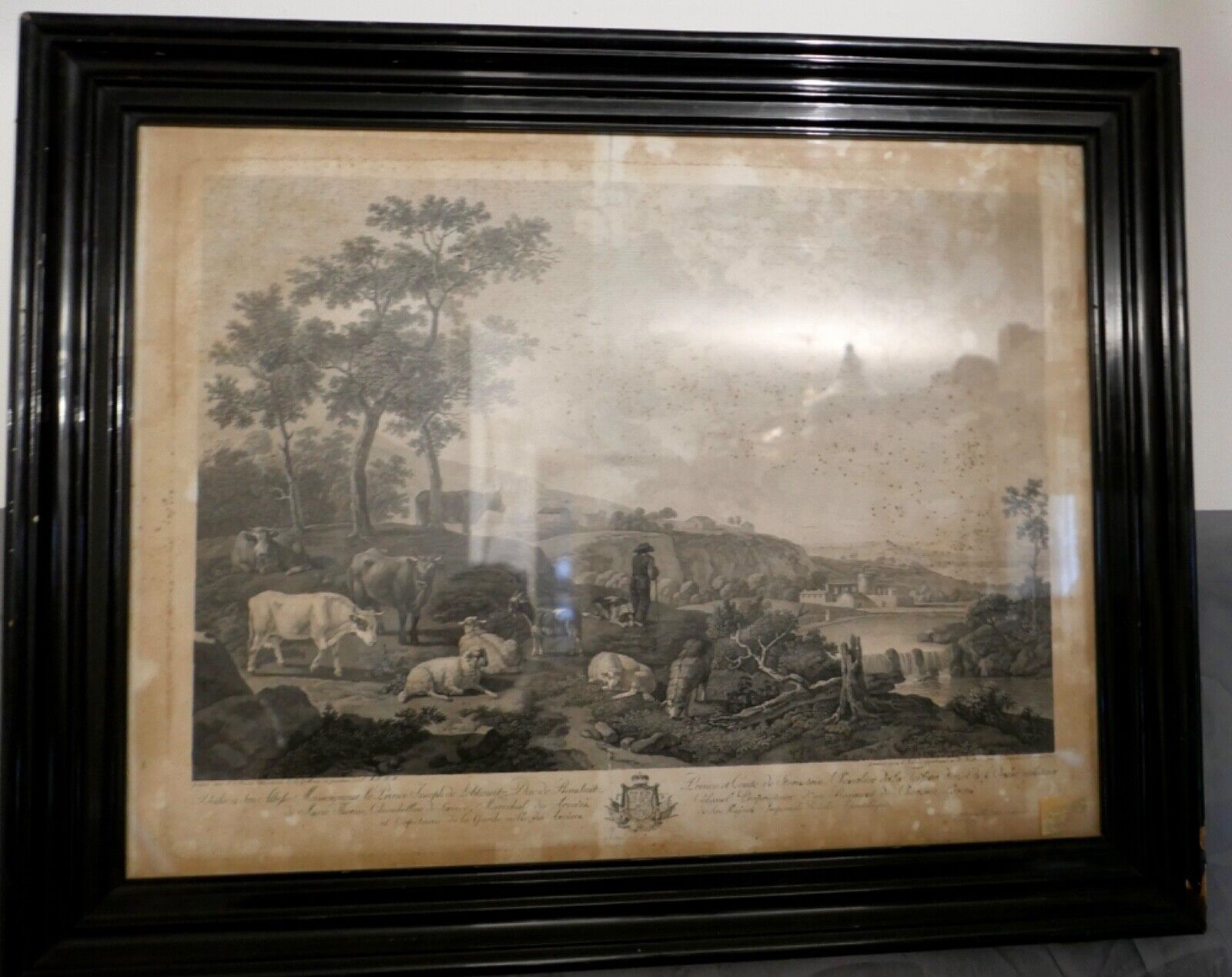 Alte Lithographie gerahmt " WIEN 1788 " Prince et Conte de Sternstein Schäfer - Antikhandel-Stuttgart