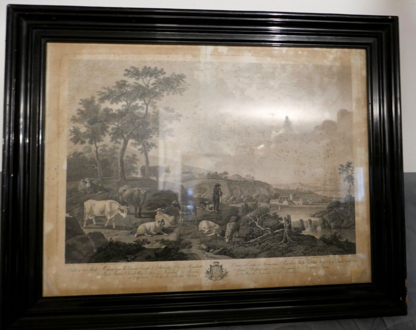 Alte Lithographie gerahmt " WIEN 1788 " Prince et Conte de Sternstein Schäfer - Antikhandel-Stuttgart