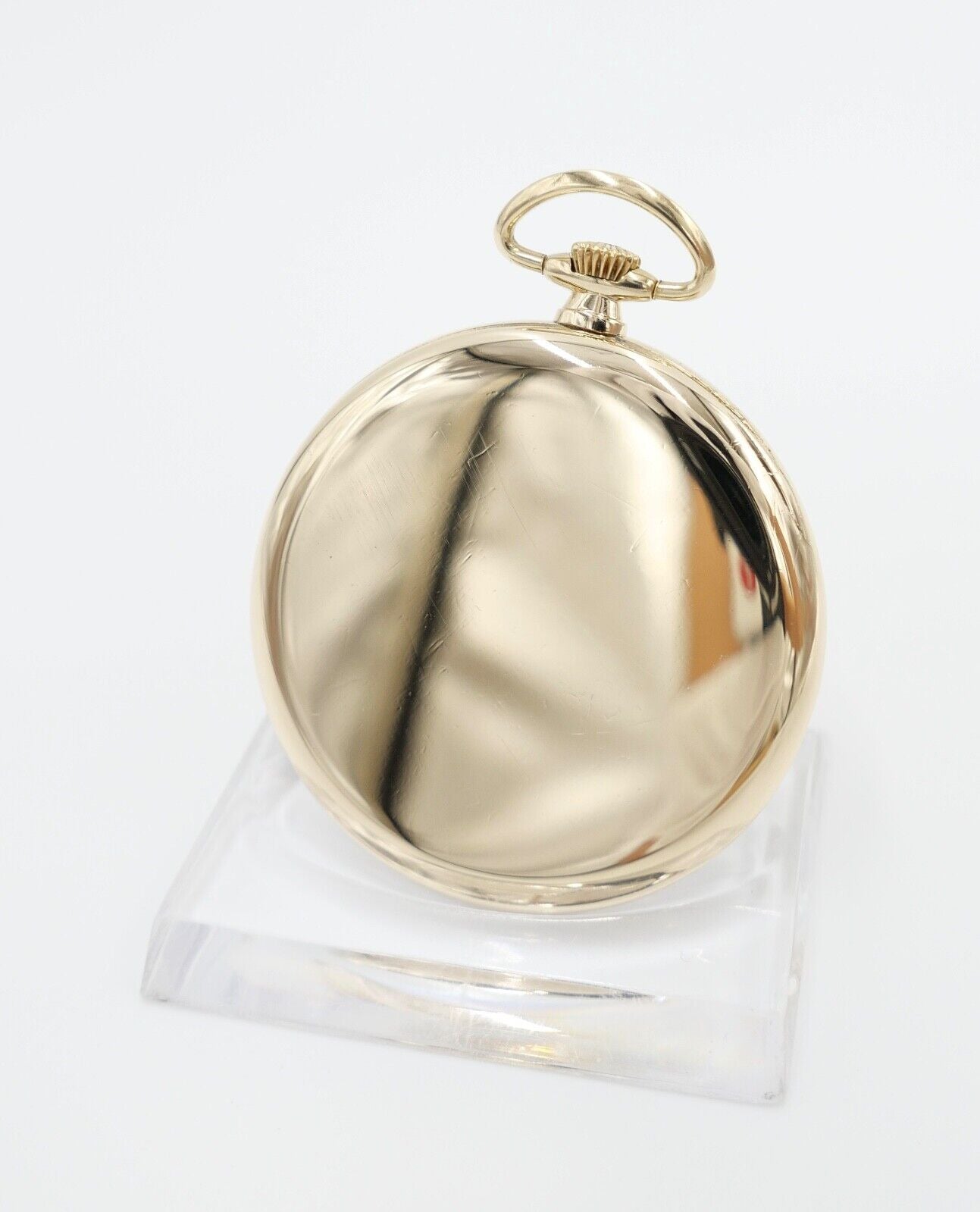 Taschenuhr Alpina Grün 585 / 14K GOLD 45mm Ultra Verithin Precision / UV Uhrwerk - Antikhandel-Stuttgart