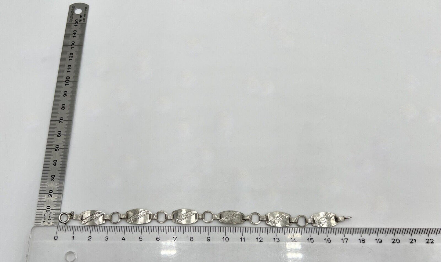 antikes filigranes Jugendstil Silber Armband 800 Silber FGA floral Blumenmuster - Antikhandel-Stuttgart