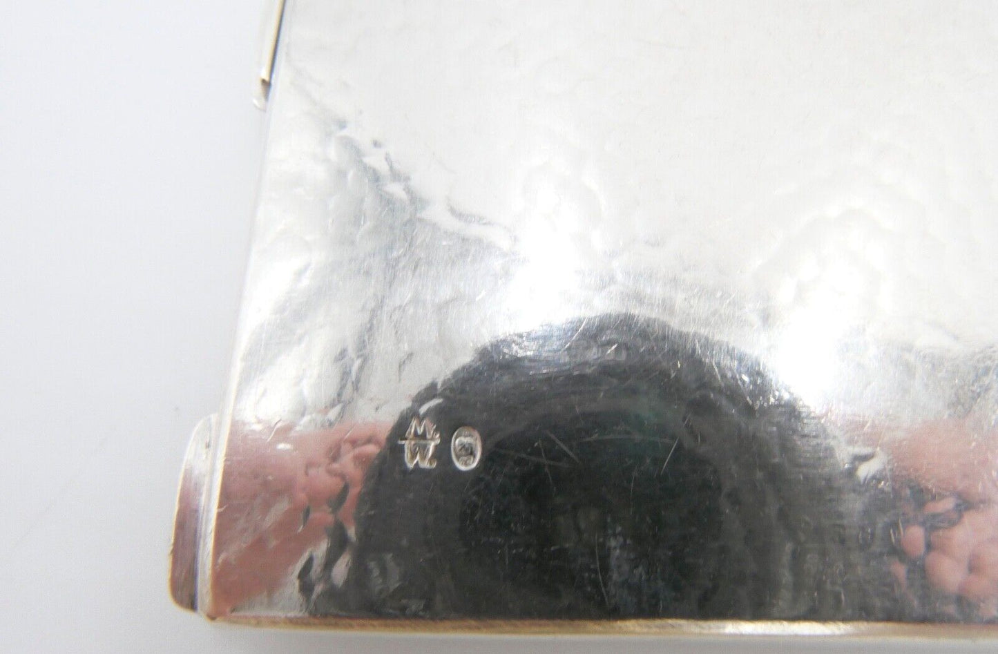 um 1960 Polen Fotoetui gehämmert 800 Silber 91,2 Gr Silberetui M. W. - Antikhandel-Stuttgart