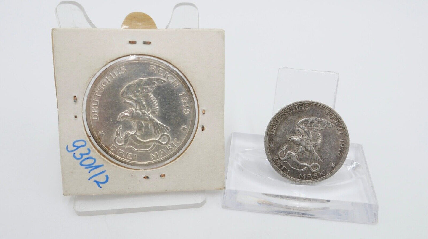 2 & 3 Mark Jäger J.109 & 110 Preussen Befreiungskriege Befreiungskampf Silber - Antikhandel-Stuttgart