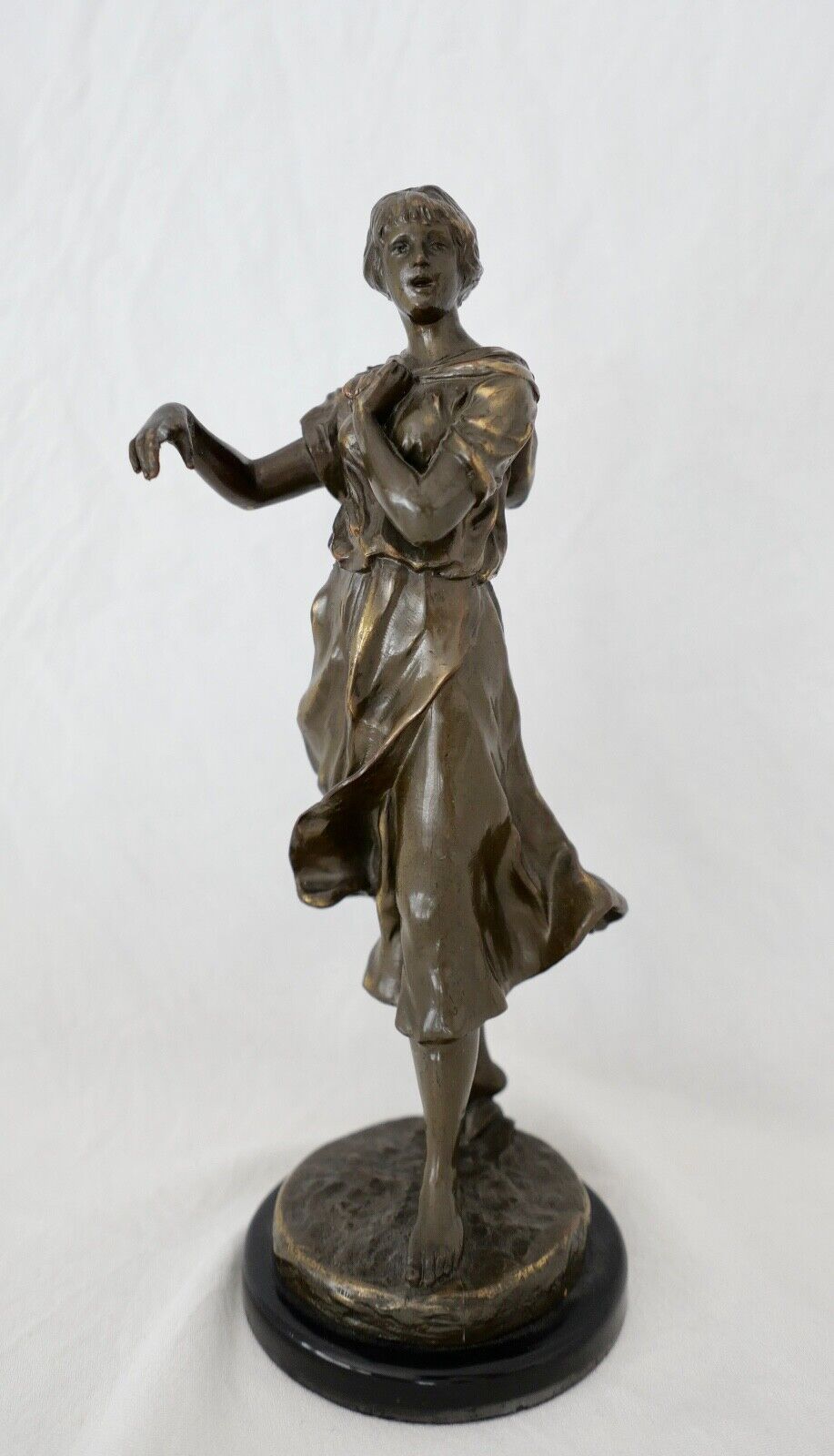 Jugendstil Bronze Figur Skulptur " M. Max Lindenberg " 25 cm um 1900 - Antikhandel-Stuttgart