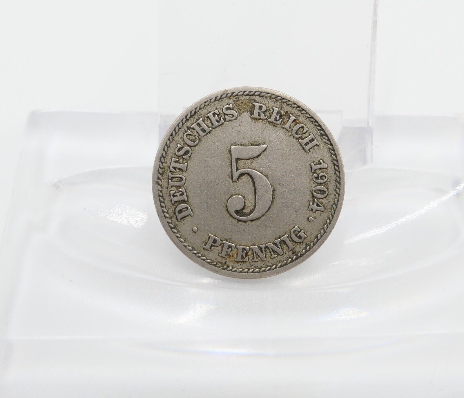5 Pfennig Kaiserreich 1904 E Jäger J.12 VZ-STG Vorzüglich - Stempelglanz - Antikhandel-Stuttgart