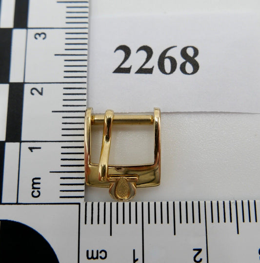 ORIGINAL alte OMEGA Dornschließe VERGOLDET PLAQUE Armbanduhr 10mm CLASP BUCKLE - Antikhandel-Stuttgart