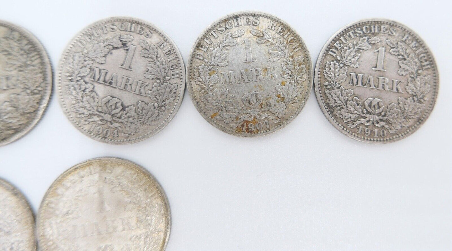 11x 1 Mark Deutsches Reich 1901-1915 A D E Jäger J.17 VZ-STG - Antikhandel-Stuttgart