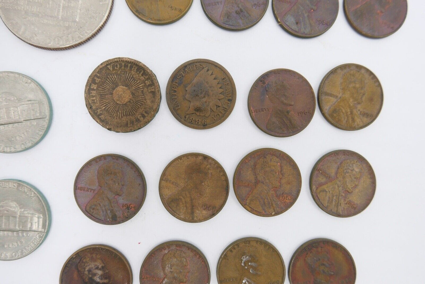 Posten LOT USA Dollar Cent Vereinigte Staaten Kennedy , Liberty etc SILBER - Antikhandel-Stuttgart