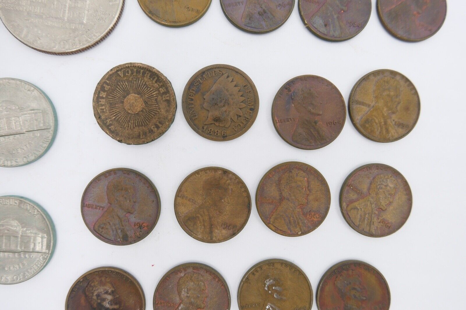 Posten LOT USA Dollar Cent Vereinigte Staaten Kennedy , Liberty etc SILBER - Antikhandel-Stuttgart