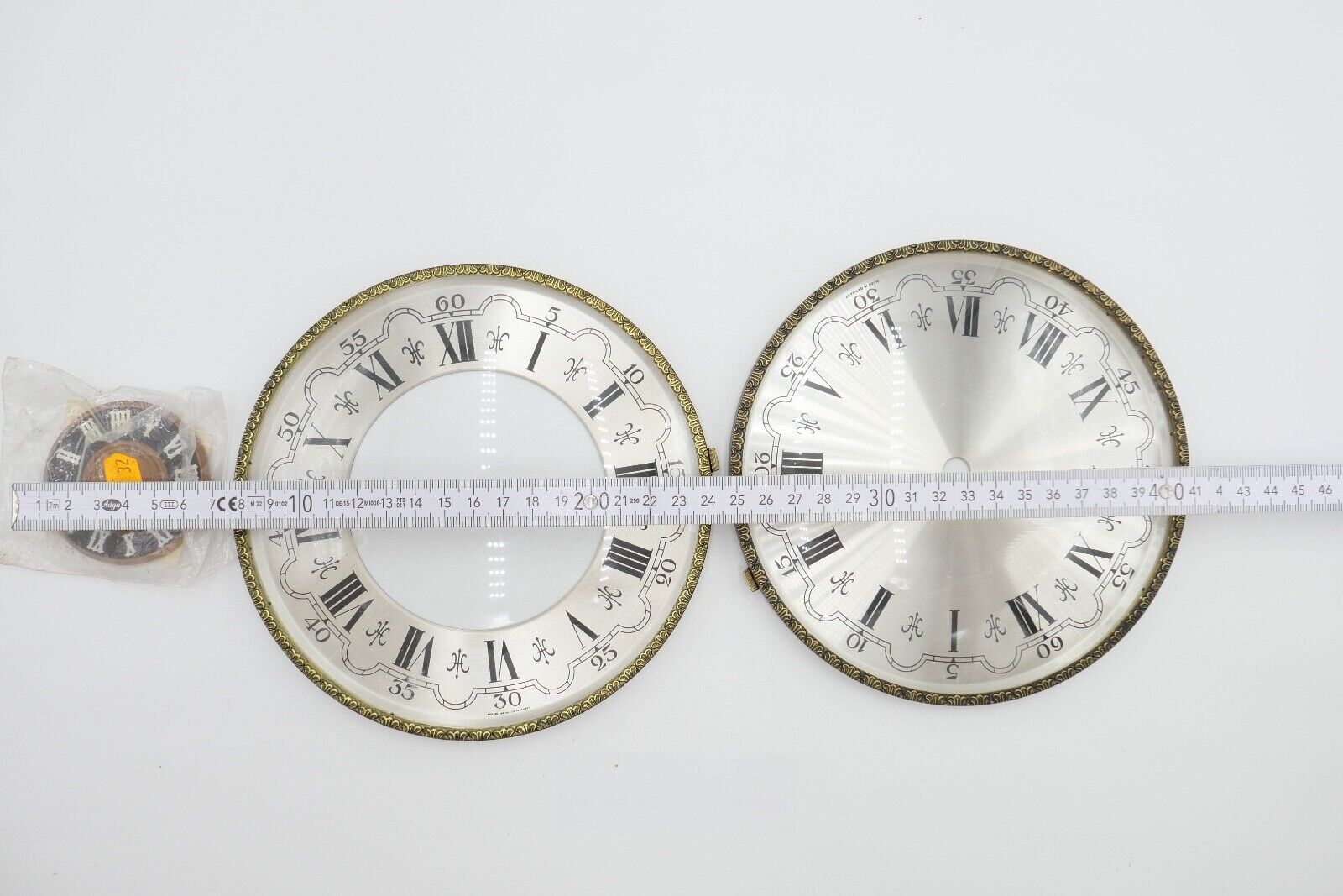 NEU Posten Uhrmacherauflösung Zifferblatt Ersatzteile Aluminium Messing Kaminuhr - Antikhandel-Stuttgart