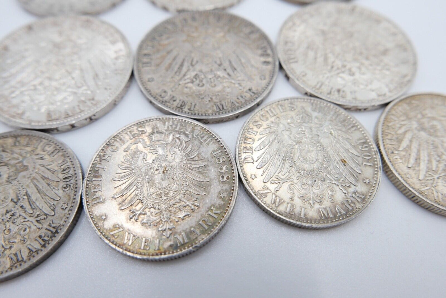 12x 2 3 5 Mark 1876-1914 Preußen Wilhelm Jäger J. 97 98 102 103 111 112 113 114 - Antikhandel-Stuttgart