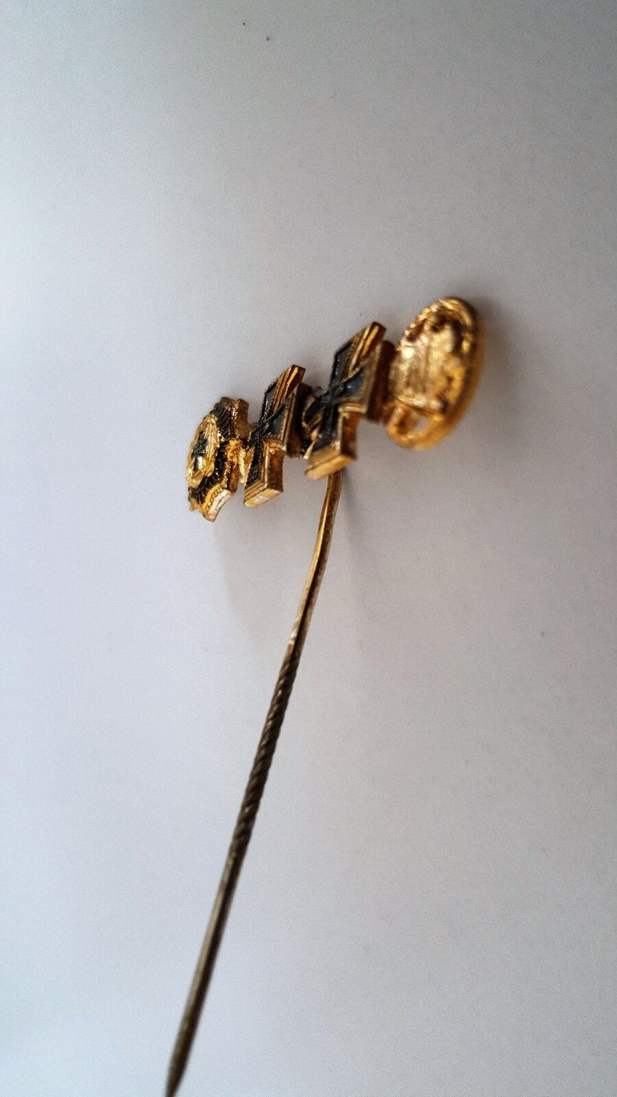 Miniatur Spange German WK WW Nadel Deutsches Kreuz Sturm EK IC BADGE MEDAL Pin - Antikhandel-Stuttgart