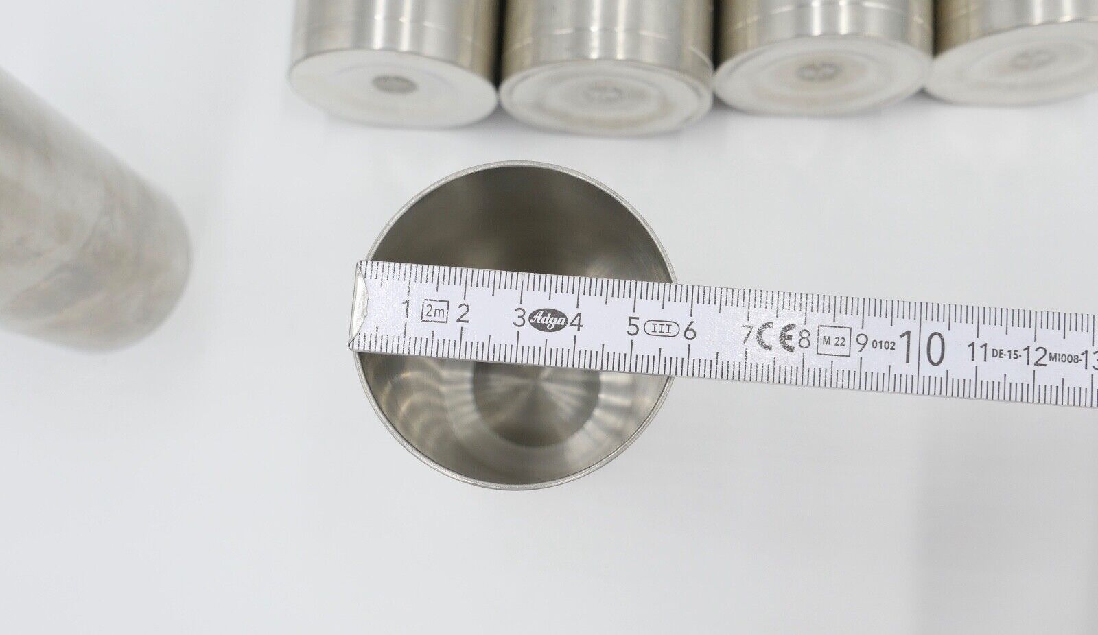 NEUwertig 6 Stück Royal SELANGOR PEWTER Zinn Tinn Becher Palmen Meer - Antikhandel-Stuttgart