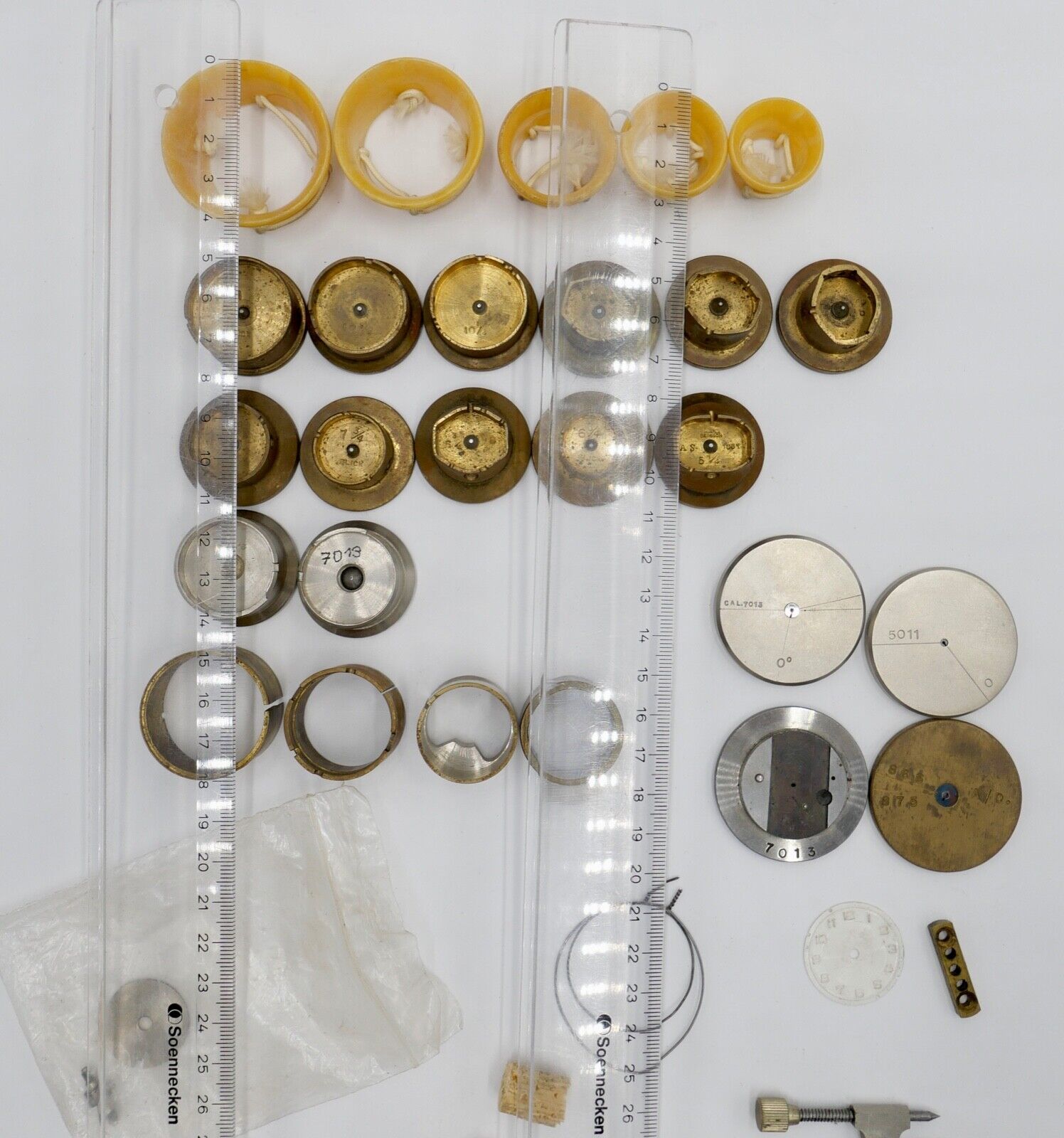 KOVOLUT BERGEON SLICK Uhrmacherauflösung alt Uhrwerkhalter diverses Zubehör - Antikhandel-Stuttgart