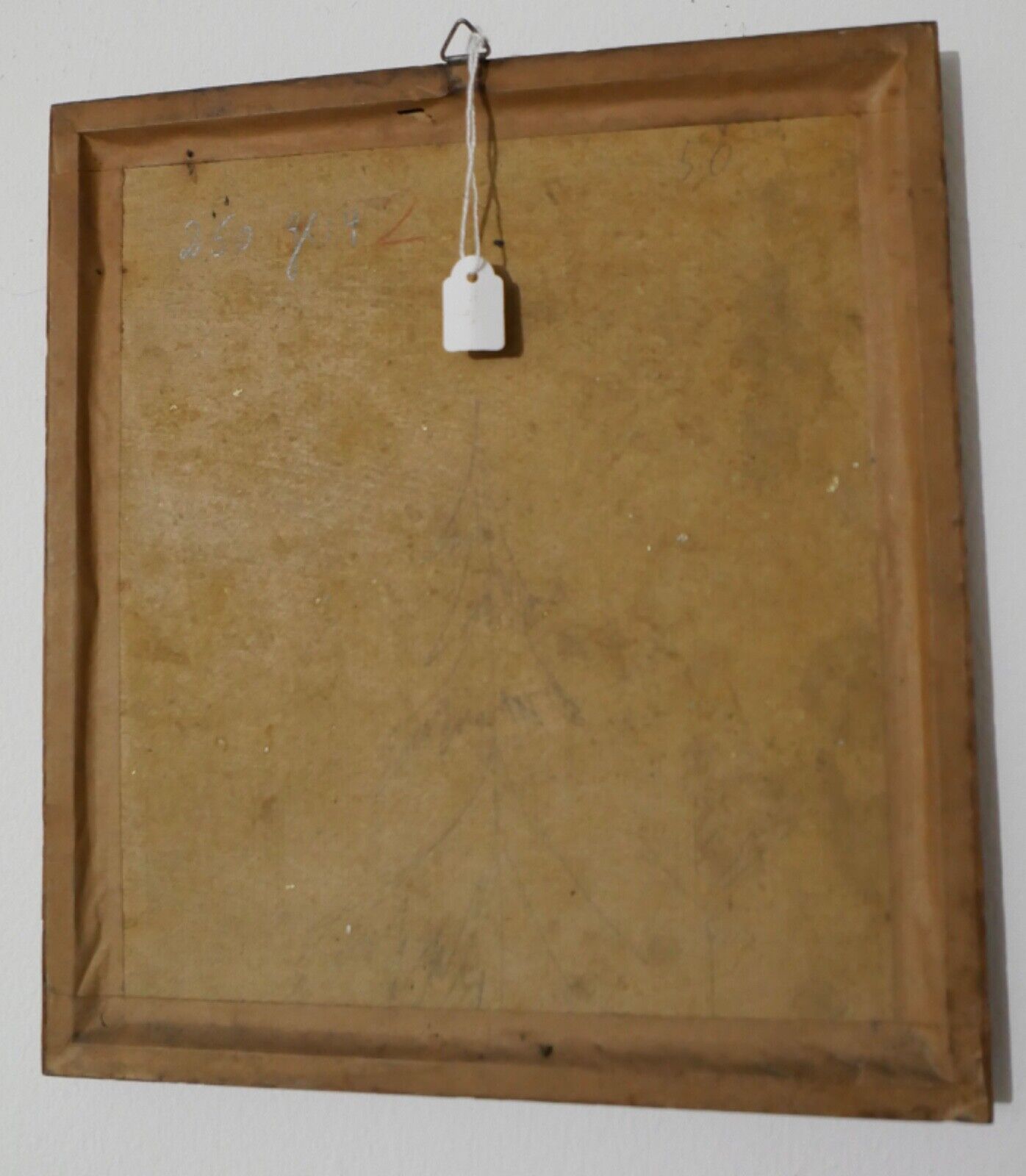 Ölgemälde signiert F BÜHLER 47 "LANDSCHAFT REH " 23x25 cm auf Hartfaser BILD - Antikhandel-Stuttgart