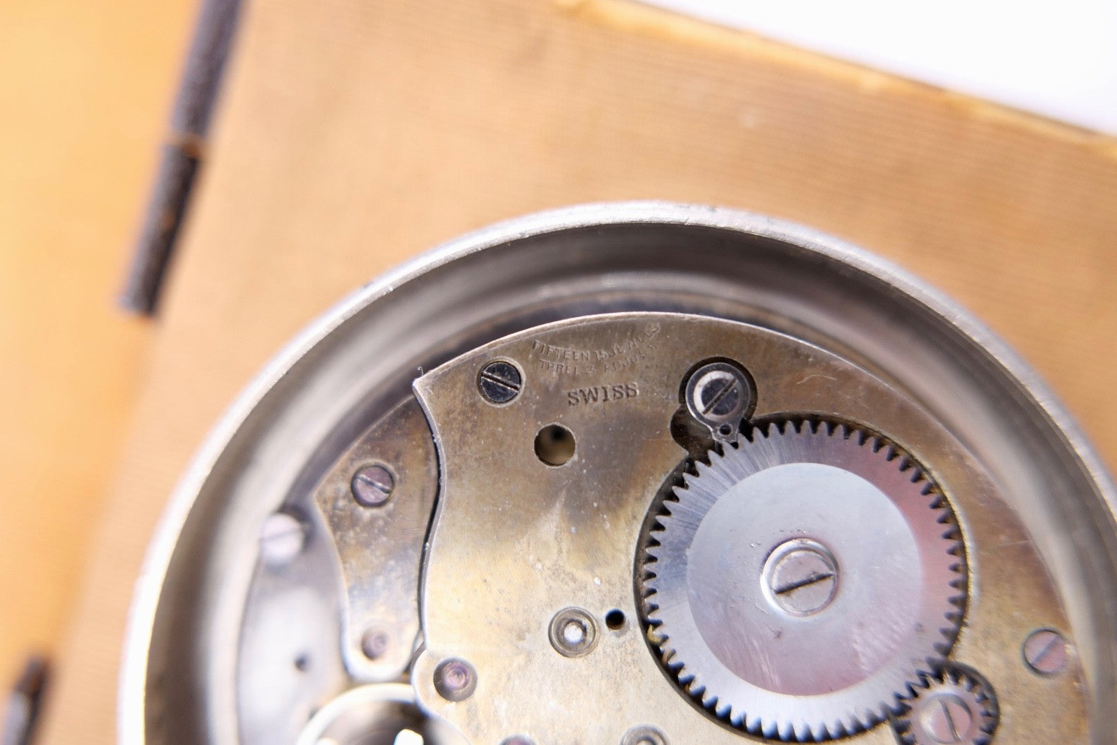 Art Deco 1940er Jahre  Reisewecker Wecker 8 Tage Swiss 8 Days