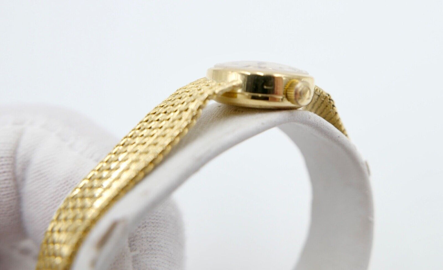 1960er Elegante OMEGA 7173 Gelbgold Damenuhr 750 18K orig. Etui Ø 17mm Kal. 484 - Antikhandel-Stuttgart