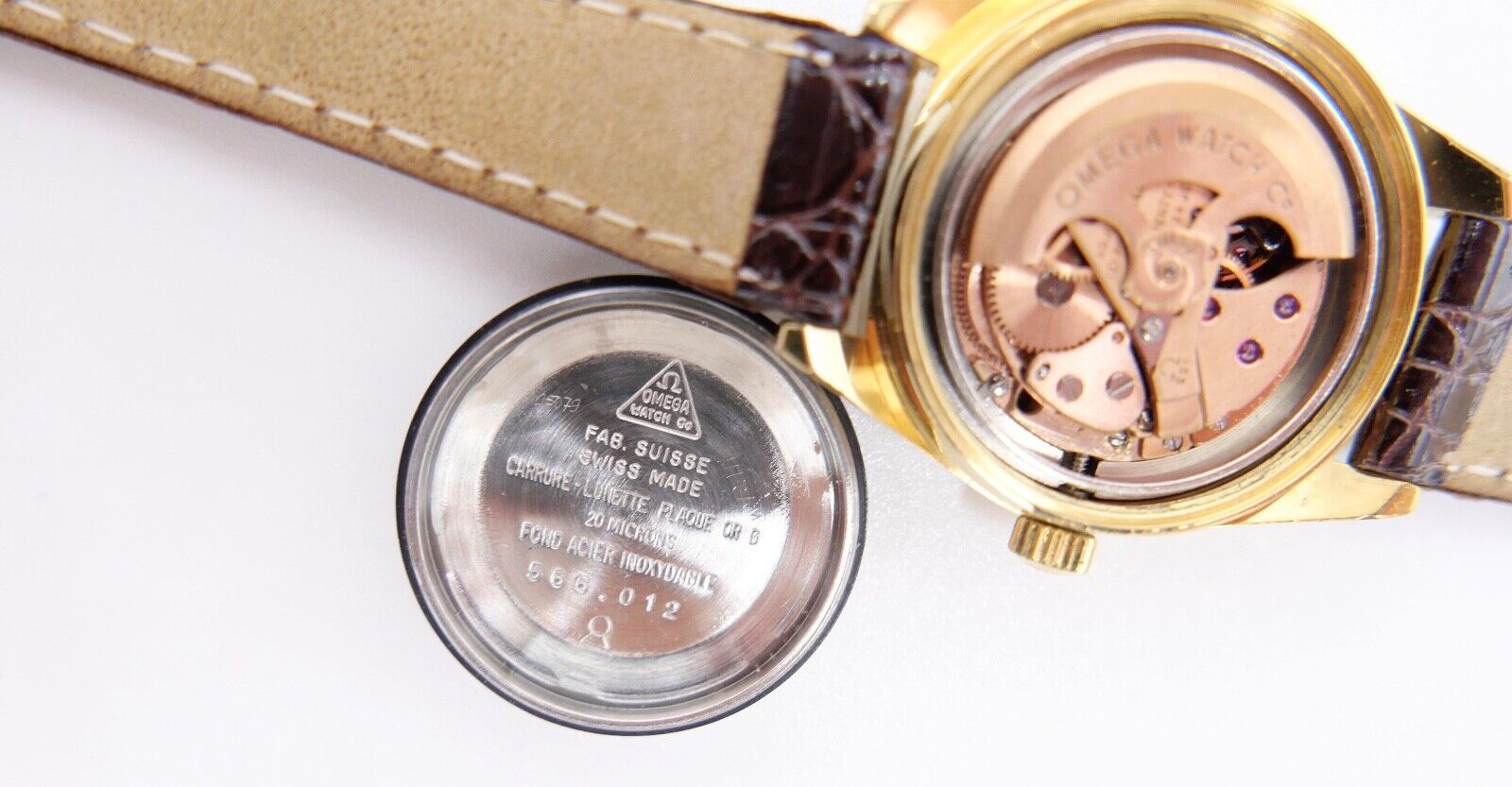 alte 60er Jahre OMEGA Geneve Damenuhr Cal. 681 Ref. 566.012 vergoldet neues Band - Antikhandel-Stuttgart