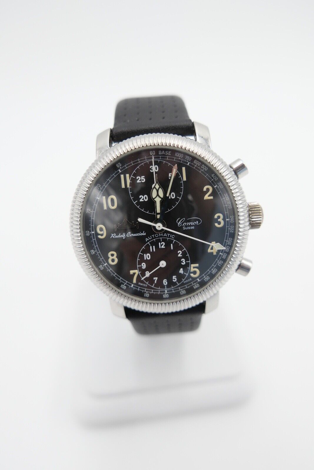 1990er Jahre COMOR limitierte Auflage Chronograph Rudolf Caracciola Cal. 7750 - Antikhandel-Stuttgart