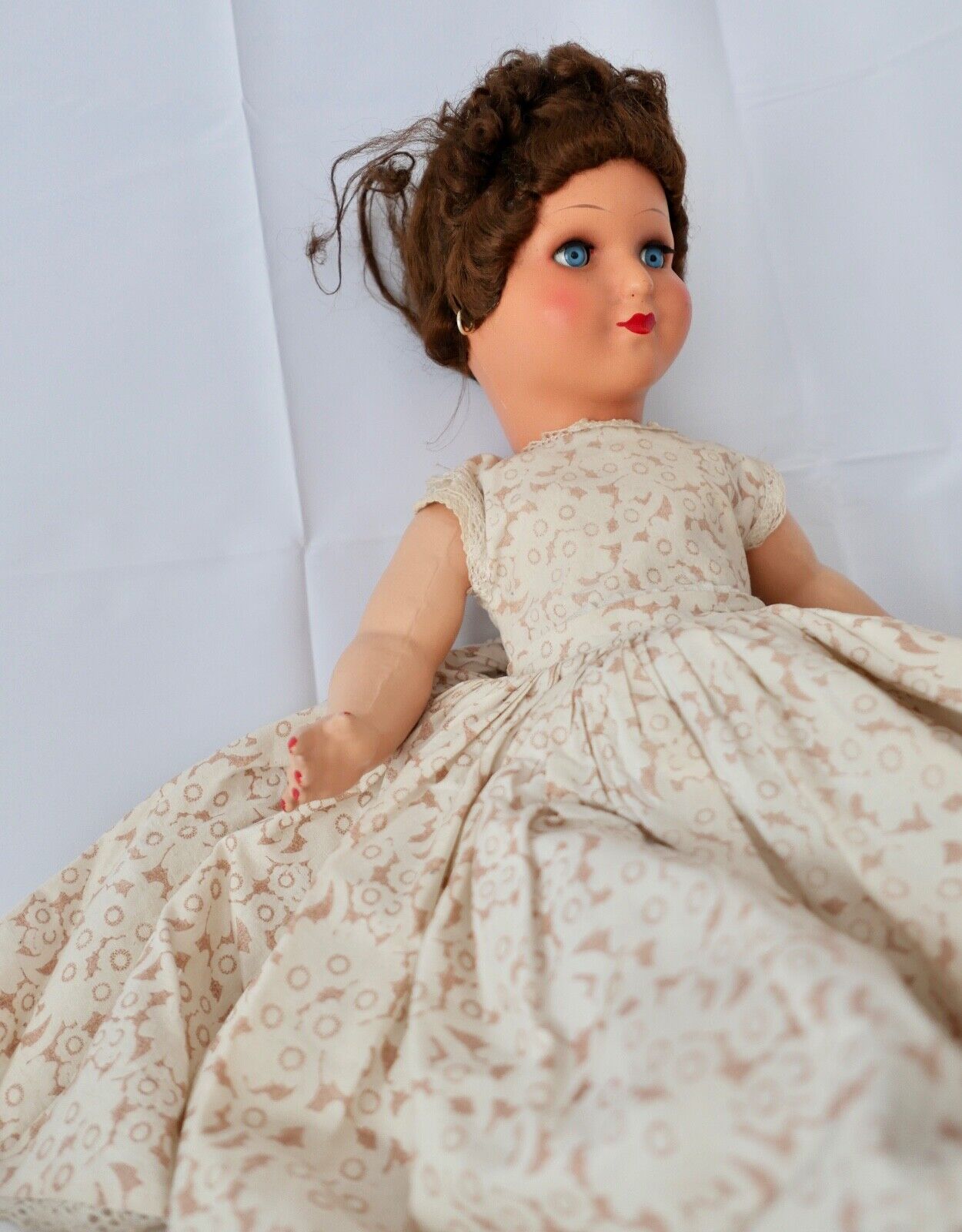 Alte Puppe SF50 Massepuppe Glieder 50 cm Hersteller: M Mädchen im Kleid - Antikhandel-Stuttgart