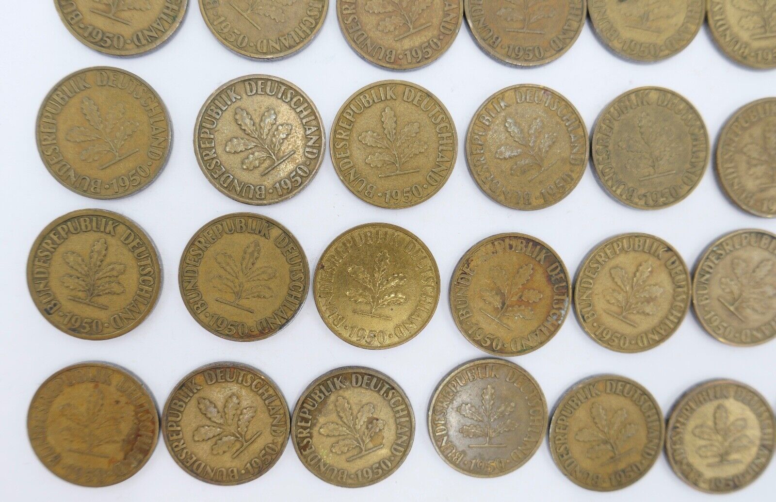 47x 10 Pfennig 1950 D F G J Jäger J. 383 s-vz - Antikhandel-Stuttgart