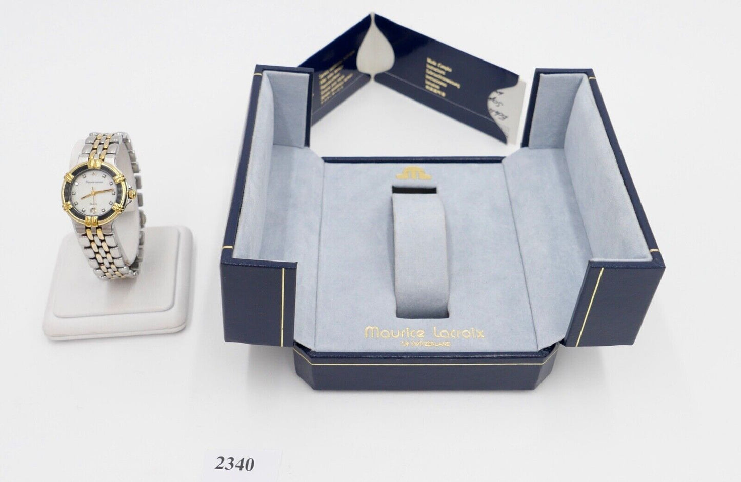 Maurice Lacroix Calypso Damen Uhr 75326 Stahl Gold Box & Papiere 26mm Perlmutt - Antikhandel-Stuttgart