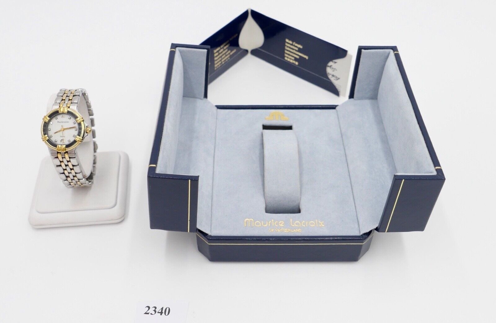 Maurice Lacroix Calypso Damen Uhr 75326 Stahl Gold Box & Papiere 26mm Perlmutt - Antikhandel-Stuttgart