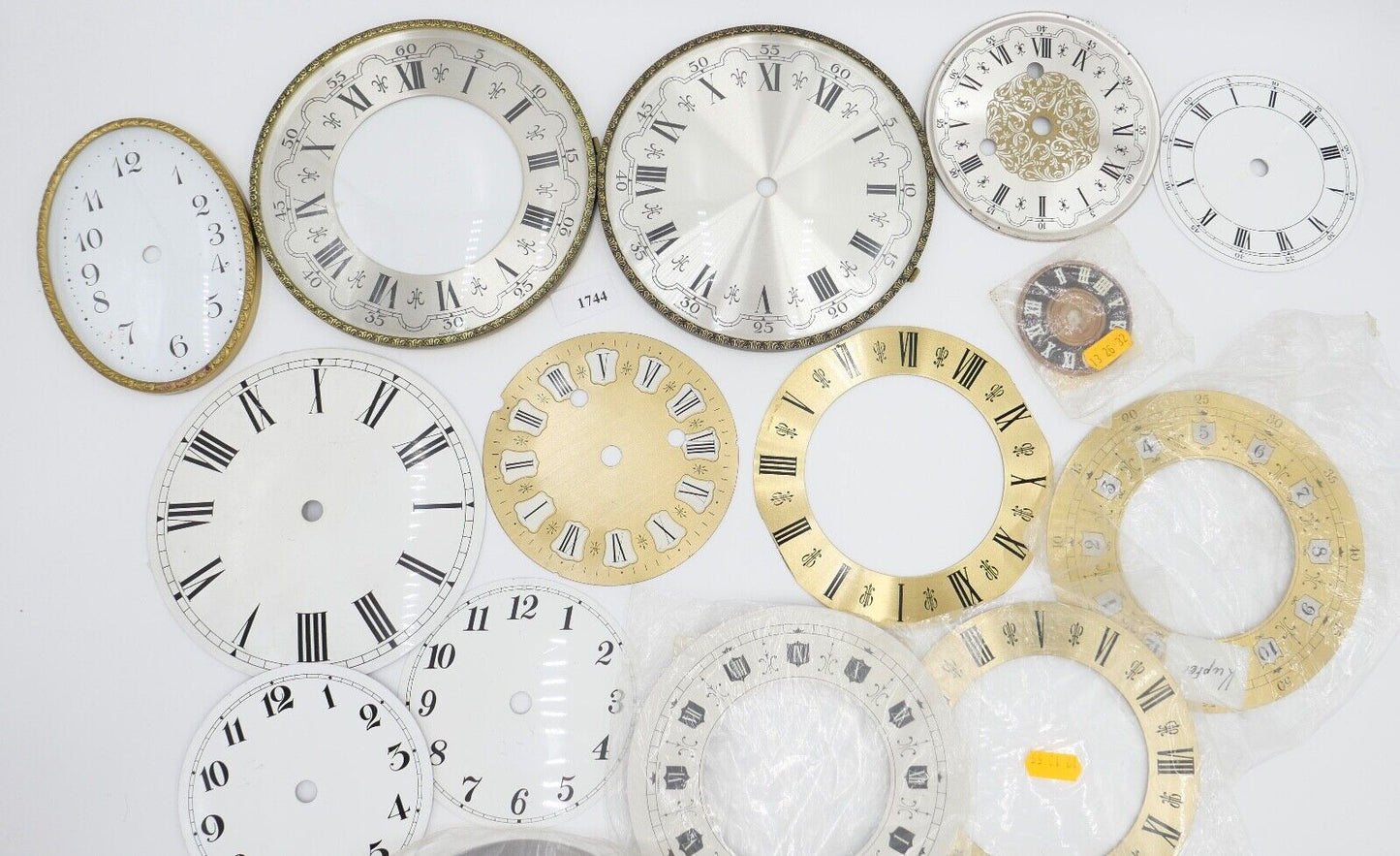 NEU Posten Uhrmacherauflösung Zifferblatt Ersatzteile Aluminium Messing Kaminuhr - Antikhandel-Stuttgart