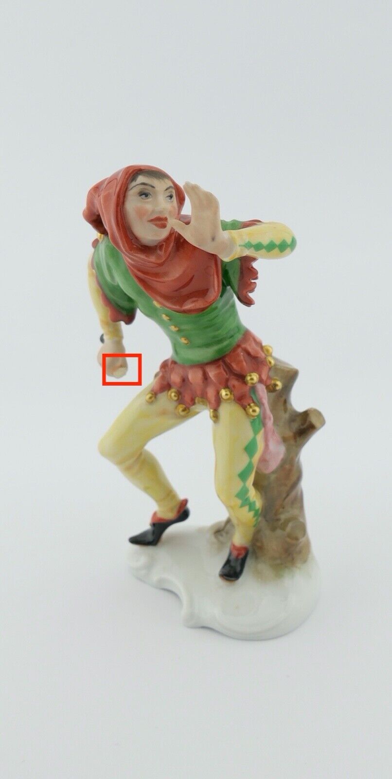 Rosenthal Figur Harlekin Clown Narr Porzellan ModNr. 5314 selten 14cm Forster - Antikhandel-Stuttgart