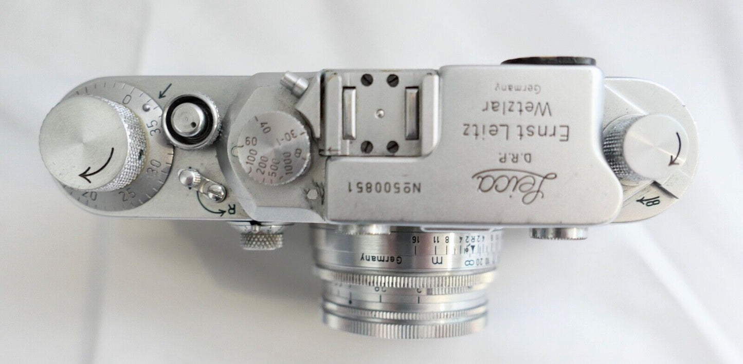 Leitz Leica III C Wetzlar voll funktionsfähig mit Summitar f=5 cm 1:2 aus 1950 - Antikhandel-Stuttgart