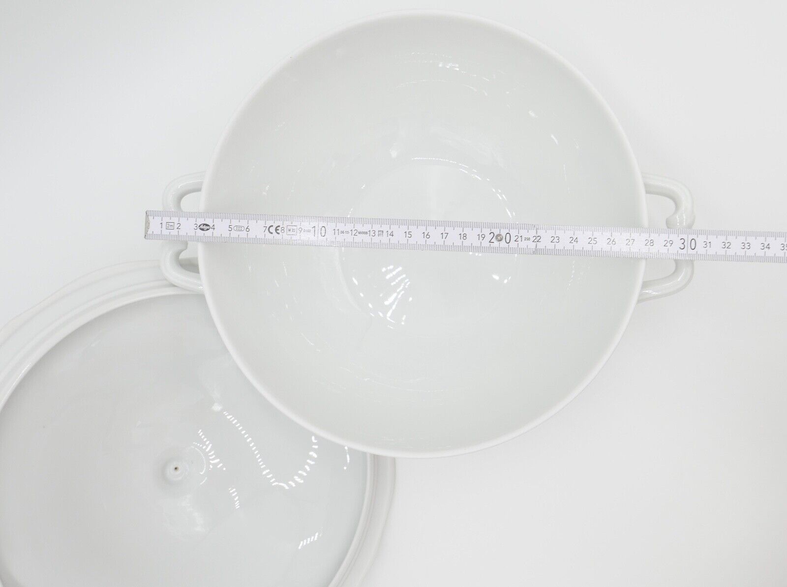 Porzellan Suppenterrine Rosenthal Chippendale Weiß - Antikhandel-Stuttgart