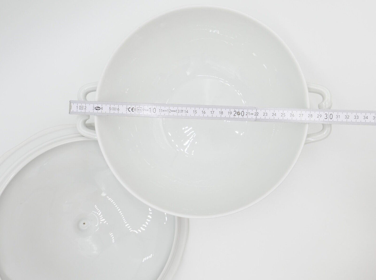 Porzellan Suppenterrine Rosenthal Chippendale Weiß - Antikhandel-Stuttgart